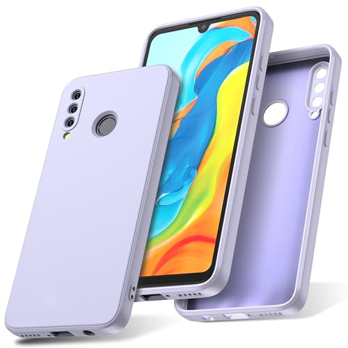 Watana Hülle für Huawei P30 Lite,Soft Touch SilikonHülle,Lila | HandyHülle Case mit rutschfeste Hülle Silikon mit Mikrofaserfutter,für Huawei P30 Lite Hülle