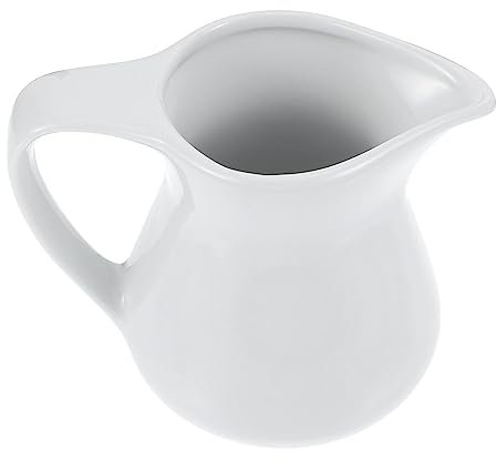 Cabilock Keramischer Milchbecher Milchkanne Mit Glatter Oberfläche Stilvoll Für Kaffee Und Soßen Spülmaschinenfest Komfortabler Griff Für Restaurant Und Zuhause