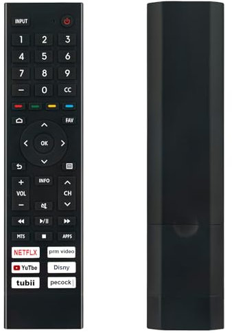 Replaced ERF3J80H Universal Remote Control fit for Hisense 4K UHD Smart TV A6G U6G U8G Series 55A6G 50A6G 75A6G 70A6G 65A6G 60A6G 43A6G 55U68G 50U6G 65U6G 75U6G 50U68G 75U68G [NO Voice Command]