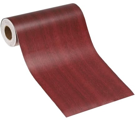 PATIKIL Pellicole Adesive Legno Autoadesivo 10m x 150mm Carta Adesiva per Mobili Legno Riparazione Pellicola Autoadesiva Effetto per Pavimenti Porte Tavoli Sedie Armadi, Noce