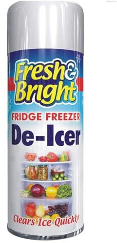 DIOXSTAR Fridge Freezer De-Icer Spray, Quick Ice Remover, Fresh And Bright, Fast-Acting Formula, Easy To Apply, Anti-Bacterial, Speed Up Fridge Cleaner, 200ml (200ML, Pack of 1)