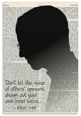 Steve Jobs, Zitat, Steve Jobs Druck, Steve Jobs Zitat, Steve Jobs Art, Steve Jobs Poster, Steve Jobs Wandkunst, Steve Jobs Dekor, Spruch-Leinwand-Kunstdruck, Poster für Zuhause, Schule, Büro,