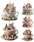 Jlkegfdf Hasen-Ornamente für Baum, 2D-Acryl, bezaubernde Teetassen-Anhänger, 5 x skurrile Charm-Frühlings-Ornamente, um Osterfreude zu feiern