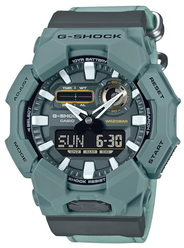 Casio G-Shock GA010CE-2A Montre analogique numérique à piles Bleu sarcelle 10 ans, bleu sarcelle