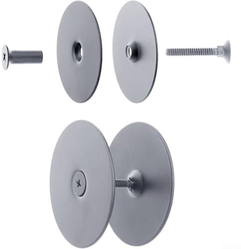 Elegant Steel Door Hole Cover Plate for Increased Safety and Easy Installation 67mm Diameter (Silver)