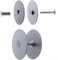 Elegant Steel Door Hole Cover Plate for Increased Safety and Easy Installation 67mm Diameter (Silver)