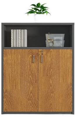 GLigeT Büroschrank Büro-Aktenschrank-Trennwand, moderner, einfacher, abschließbarer Datenspeicherschrank, Drucker-Werkzeug-Speicherschrank Aktenschrank