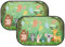 CutitiUU Parasol Coche bebé con protección UV 51 x 31 cm con Ventosa,protección Solar para Ventana de Coche, para niños con Motivos de Animales Dulces, Parasol Ventana Coche Niños (Verde)
