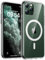 TOCOL Magnetic for iPhone 11 Pro Max Case 6.5-Inch, Fit for MagSafe, [Never Yellowing] [14FT Military Grade Drop Tested] Anti-Scratch Military Shockproof Thin Slim Protection Cover (Clear)