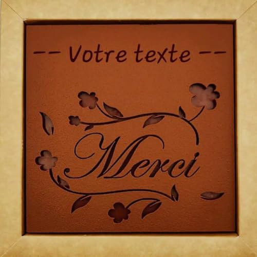 Chocolat personnalisable MERCI – Cadeau Remerciement Original – Message Sur-Mesure – Fabrication Artisanal Made in France – Chocolat Noir ou Lait – Tablette de Chocolat Grand Cru