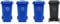 4 Wheelie Bin Number Stickers