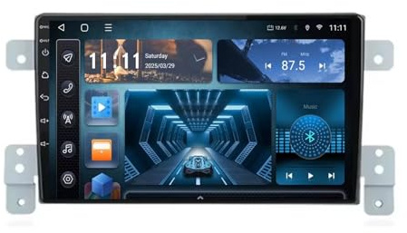Android 13 Car Radio 9 Pulgadas Pantalla táctil para Suzuki Grand Vitara 3 2005-2015 Multimedia Pantalla Coche con Navegación GPS Navigation Bluetooth Radio RDS USB FM Cámara Trasera(C5 8+256G)