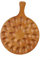 Eierhalter aus Holz, Servierplatte mit Griff, Küchenaufbewahrungsbehälter für 24 Eier, Party-Geschirr, Display-Tablett, rund