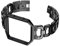 VILLCASE Bracelet de Montre Acier Inoxydable Strass D Noir Compatible pour Accessoire Élégant Pratique pour Montre Connectée