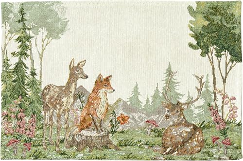 Sander - Gobelin Tischset - -Herbst - REH, Fuchs, Hirsch - 32x 48cm