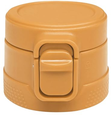 AWAVE Ersatzdeckel REDESIGN 2026 für Die Schule der Magischen Tiere Edelstahl Trinkflasche Kinder 380 ml, Einhandöffnung Hygienisch, Flaschendeckel inkl. Dichtung, Chamäleon Caspar, Gelb
