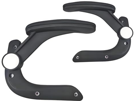 Kompatibel mit hochklappbarer Armlehne – Ersatz-Klapparmlehne für ergonomische Chefsessel, Computerstuhl, Büro-Zeichentischstühle(110 120 150mm black,A pair)