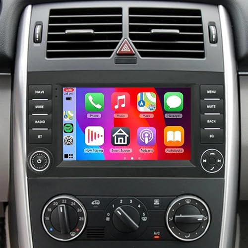 Android 14 Autoradio 2 Din für Mercedes B200 W639 Vito Viano Sprinter 2004-2012, 9 Zoll Touchscreen Head Unit Android Radio DAB mit GPS Navi WiFi Bluetooth FM/RDS+Rückfahrkamera Mirror Link2+32G