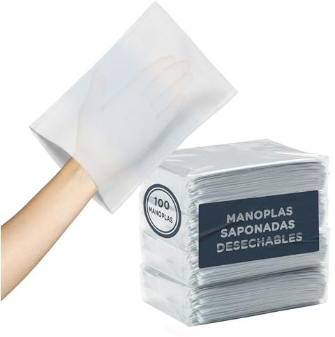 KediLife - 200x Gants de Toilette Jetables Pré-Savonnés - Gant Jetables Toilette pour Soins à Domicile, Patients Alités, Post-Opératoire ou Voyage - 4 Paquets de 50 Manchons Hygiéniques à Usage Unique