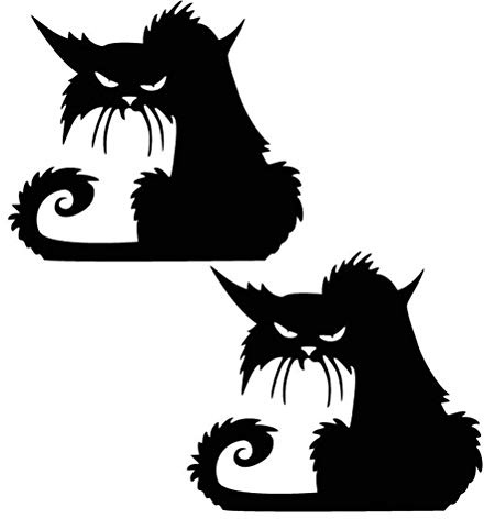 SUPVOX Autocollants Muraux En Pvc Pour Halloween - DéCoration De Chat Noir AdhéSifs Pour FenêTres Et Murs RéUtilisables Et Amovibles 16 X 15 Cm