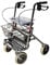 FabaCare Rollator Actimo Basic mit Vollausstattung, Gehhilfe klappbar, Standardrollator, Gehwagen bis 130 kg, Anthrazit