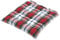 Homescapes Stuhlkissen Macduff 40x40 cm kariert – Sitzkissen Outdoor/Indoor, Oeko-TEX-Zertifiziert, Sitzpolster waschbar für Esszimmer-, Küchen- & Gartenstühle, rot-weiß-grün