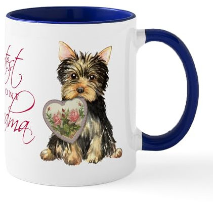 CafePress Yorkie Grandma Mug 11 oz (325 ml) Ceramic Coffee Mug