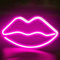 Taeku Neonlicht 3D Wanddeko Lampe Neon Signs Dekoration LED Beleuchtung Nachtlichter für Bedroom Beleuchtung Party Kinder Mädchen Zimmer (Lippen Rosa)