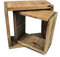 Spetebo 2er Set Deko Holz Würfel - 23/28 cm - Tischdeko Wanddeko Regal