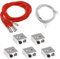 EMSea Heizblock aus Aluminium für 3D-Drucker, 12 V, 40 W, Keramikkartuschenheizung, 6 x 20 mm, Einzelkopf mit Kabel und NTC 100 K Thermistor, Montagewerkzeug-Set, 15-teilig