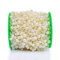 60m Perlengirlande Perlenband Perlenkette Perlenschnur Geschenkband Dekoband mit Perlen für DIY Basteln Party Tischdeko Hochzeit Braut Haarschmuck Ohrringe Halskette Brautstrauß Weihnachten,Creme