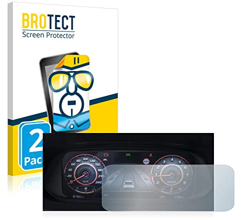 BROTECT (2 Stück Schutzfolie für Hyundai i20N 2021 Cockpit Displayschutz Folie Made in Germany, Ultra-Klar