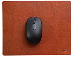 CLUB4BRANDS c4b Leder Mauspad - Mausauflage aus 100% vollnarbigem Leder – 68,5 x 43,5 cm Schreibtisch Leder Mousepad – Mausunterlage aus Leder