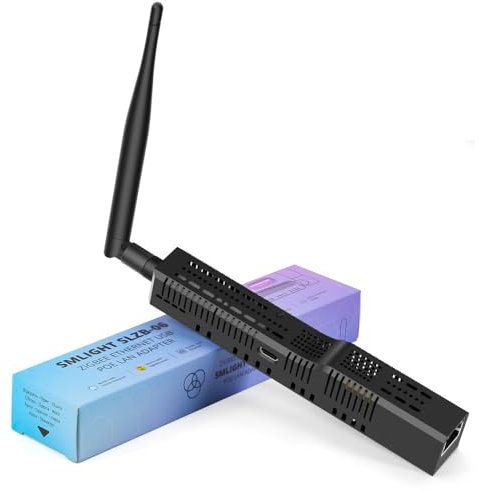 SMLIGHT SLZB-06 - Zigbee 3.0 su Ethernet, USB e WiFi Gateway coordinatore con PoE, compatibile con Zigbee2MQTT, Home Assistant, ZHA