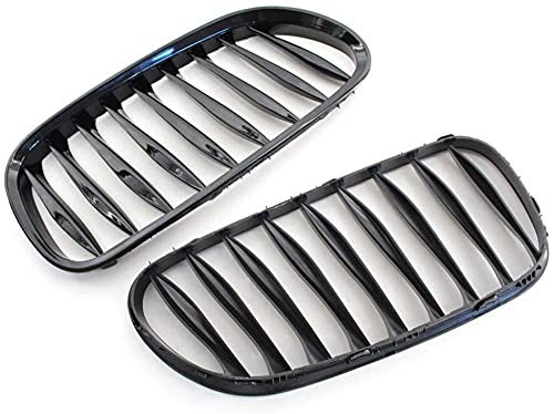 Yucss 2 Stück Autogrill Für BMW Z4 E85 2003–2008 Frontgitter Und Kühler Glänzend Schwarz