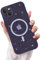 Newseego Custodia per iPhone 14 Plus Glitter Trasparente Ragazze Donne[Compatibile con MagSafe], Cover Magnetica Telefono Scintillante Antiurto Protezione Fotocamera Cover iPhone 14 Plus-Viola