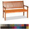 Orumrud Bankauflage Stuhlkissen Bankkissen mit Krawatte Waschbar,100x45x3cm，2 3 4-Sitzer Sitzkissen rutschfeste Auflage für Gartenbank,Küche,Terrasse Innen und Außenbereich，Orange,Dicker Leinenstoff