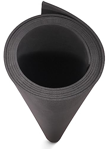 MEARCOOH Espuma EVA Negra 2mm, 150cm*90cm Cosplay Espuma EVA Grande, 1PCS Esponja EVA Densidad 86kg/m3 para Cosplay, Manualidades, Proyectos DIY (Negro 2mm)