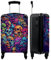 NoBoringSuitcases.com® Handgepäck, Hartschalenkoffer mit TSA Schloss, Trolley, Reisekoffer, Carry on, Rollkoffer, Klein oder Mittelgroß Mehrfarbig