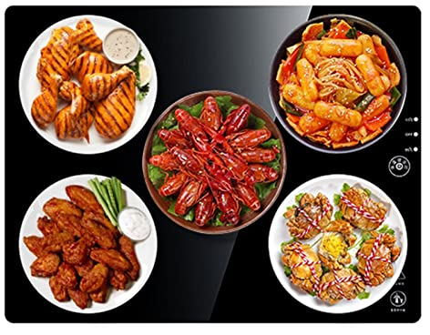 Piastra scaldavivande elettrica Vassoio riscaldante Elettrico Piastra scaldavivande elettrica con Controllo della Temperatura Regolabile Perfetto per Buffet, Feste, cene a casa