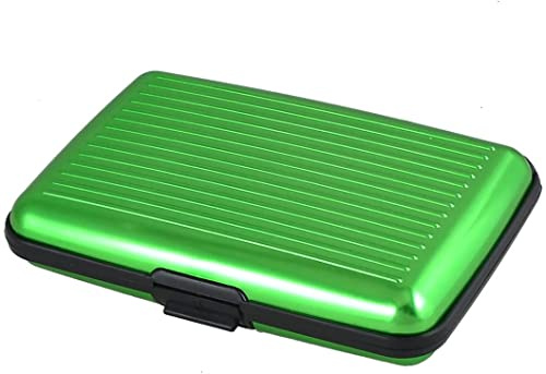 XYZOOM Grüne Legierung Abdeckung 6 Taschen Kredit-ID-Visitenkarten-Etui(7322b 26612 9276b 09873 6c146 32439
