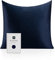 Oeko-TEX® Zertifizierter Seidenkissenbezug für 100% Seide, 22 Momme Kissenbezug für Haar und Haut, Anti-Aging, Anti-Milben (40 x 40 cm, Blau)