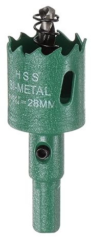 QUARKZMAN Bi-Metall Lochsäge 28mm (1-1/8) M42 HSS (Hochleistungsstahl) Lochsäge Bohrspitze Schneidegerät für Holz Plastik Metall Blatt Gipsplatte