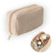 Trousse Maquillage Grande Capacité pour Femme, Homme, Fille, Garcon, en Velours avec Compartiments. Trousse Scolaire, De Toilette, Rangement pour Makeup, Accessoires Bebe Ou Voyage (Beige)