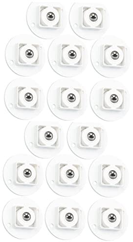 JECOMPRIS 2sets Self-adhesive Case Caster Box Caster Wheels for Easy Movement 8pcs*2