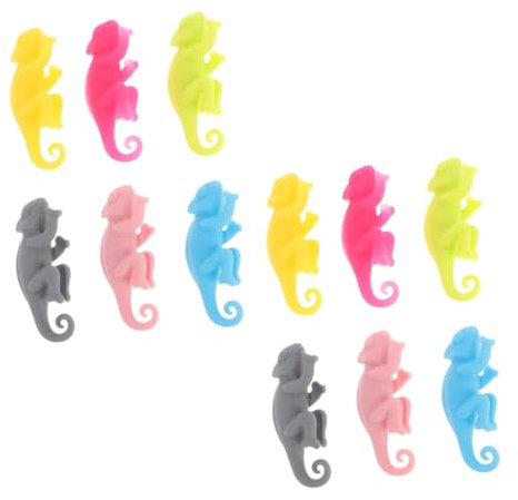SHOWERORO 12pcs Wine Glass Logo Tumblers Drink Markers Rim Drink Bottle Label Stickers Wine Charm Drink Charm Animals Drink Identifiers Classy Drink Cup Charms Beverages Funny