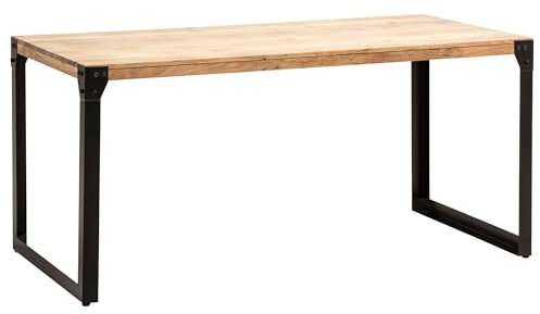 FineBuy Esstisch Rechteckig 180 cm Akazie Massivholz, Industrial