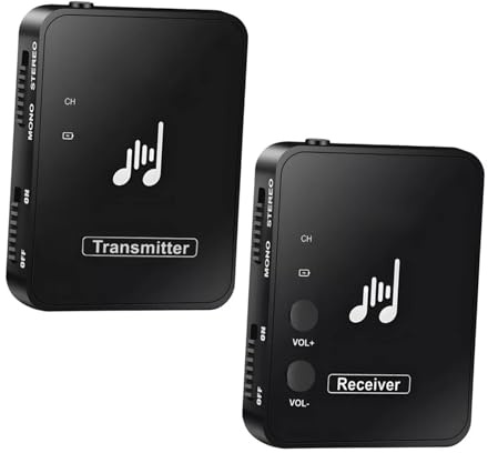 ibasenice Drahtloses in Ear Monitor System für Musiker, Schwarz | Ear Monitor Sender und Empfänger, Abs Gehäuse, für Live Auftritt und Probe