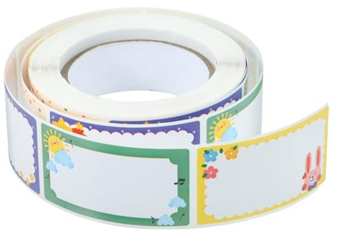 STOBOK Etiquetas Adhesivas Para Niños Y Niñas 100 Unidades Etiquetas Con Nombre En Para Aulas Oficinas Escuelas Pegatinas Adhesivas Para Marcar Para Niños Y Niñas