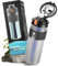 HOTUT Bouteille d'eau filtrée d'extérieur, 600 ml Gourde filtrante avec paille filtrante, ultrafiltration 0,01 μm Bouteille filtrante élimine 99,99% des bactéries, pour camping, survie et voyage